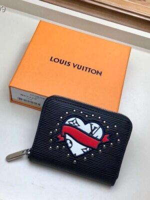 Louis Vuitton Replica LV Replica Stories Epi Leather Zippy Coin Purse M63721 Noir 2019