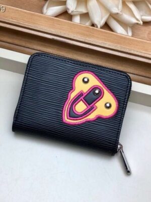 Louis Vuitton Replica LV Replica Stories Epi Leather Zippy Coin Purse M63721 Noir 2019