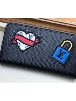 Louis Vuitton Replica LV Replica Stories Epi Leather Zippy Wallet M63376 Noir 2019