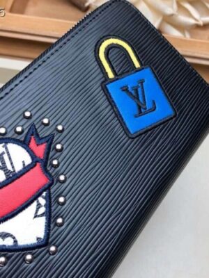 Louis Vuitton Replica LV Replica Stories Epi Leather Zippy Wallet M63376 Noir 2019