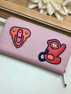 Louis Vuitton Replica LV Replica Stories Epi Leather Zippy Wallet M63377 Rose Ballerine 2019