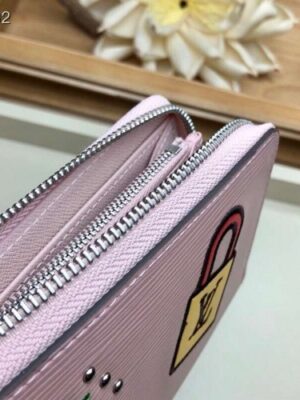 Louis Vuitton Replica LV Replica Stories Epi Leather Zippy Wallet M63377 Rose Ballerine 2019