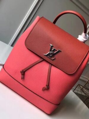 Louis Vuitton Replica Lockme Backpack Bag Red/Rouge 2018