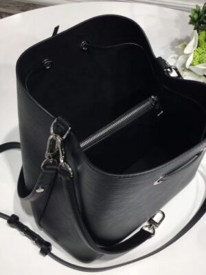 Louis Vuitton Replica Lockme Epi Bucket Bag M54680 Black 2017