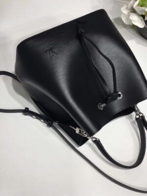 Louis Vuitton Replica Lockme Epi Bucket Bag M54680 Black 2017