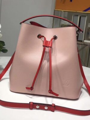 Louis Vuitton Replica Lockme Epi Bucket Bag M54680 Pink/Red 2017