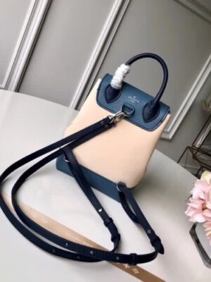 Louis Vuitton Replica Lockme Mini Backpack M55017 Blue Jean/Light Grey 2018