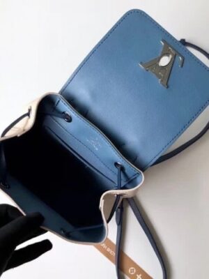 Louis Vuitton Replica Lockme Mini Backpack M55017 Blue Jean/Light Grey 2018