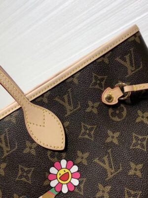 Louis Vuitton Replica Logo Print Monogram Canvas Neverfull MM Tote Bag 2019