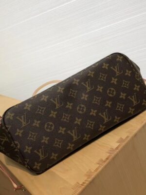 Louis Vuitton Replica Logo Print Monogram Canvas Neverfull MM Tote Bag 2019