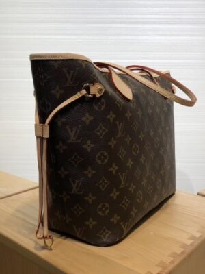 Louis Vuitton Replica Logo Print Monogram Canvas Neverfull MM Tote Bag 2019