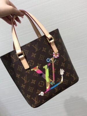 Louis Vuitton Replica Logo Print Monogram Canvas Shoppint Tote Bag 2019