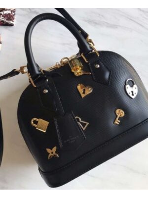 Louis Vuitton Replica Love Lock Epi Leather Alma BB Bag M52884 Noir 2019