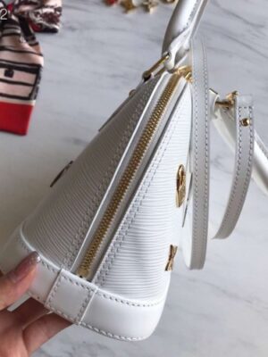 Louis Vuitton Replica Love Lock Epi Leather Alma BB Bag M52885 Blanc 2019