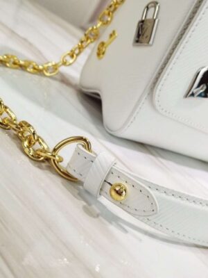 Louis Vuitton Replica Love Lock Epi Leather Twist MM Bag M52890 Blanc 2019