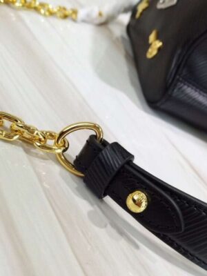 Louis Vuitton Replica Love Lock Epi Leather Twist MM Bag M52891 Noir 2019