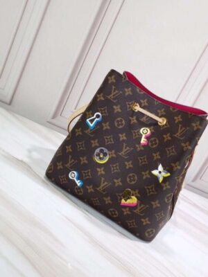 Louis Vuitton Replica Love Lock Monogram Canvas NéoNoé Bucket Bag M44369 2019