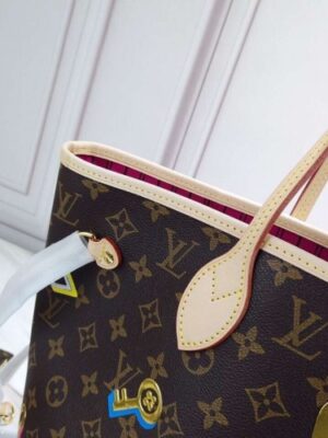 Louis Vuitton Replica Love Lock Monogram Canvas Neverfull MM Tote Bag M44364 2019