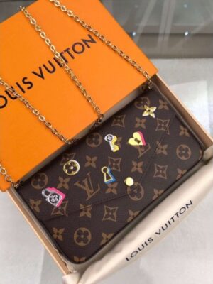 Louis Vuitton Replica Love Lock Monogram Canvas Pochette Felicie Bag M63999 2019