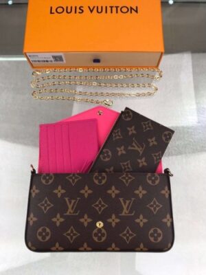 Louis Vuitton Replica Love Lock Monogram Canvas Pochette Felicie Bag M63999 2019