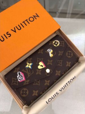 Louis Vuitton Replica Love Lock Monogram Canvas Sarah Wallet M64117 2019