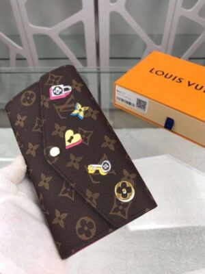 Louis Vuitton Replica Love Lock Monogram Canvas Sarah Wallet M64117 2019