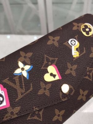 Louis Vuitton Replica Love Lock Monogram Canvas Sarah Wallet M64117 2019