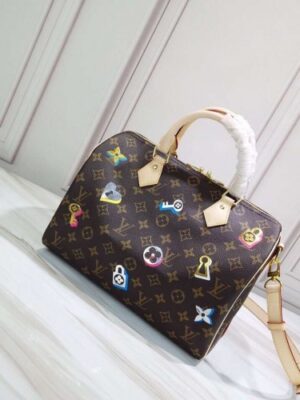 Louis Vuitton Replica Love Lock Monogram Canvas Speedy Bandoulière 30 Bag M44365 2019