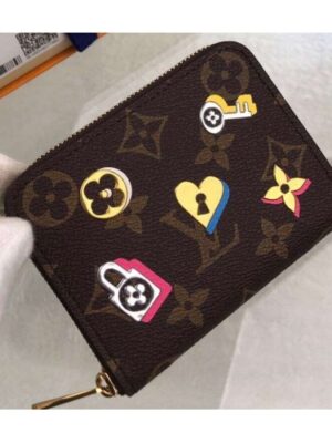 Louis Vuitton Replica Love Lock Monogram Canvas Zippy Coin Purse M64118 2019