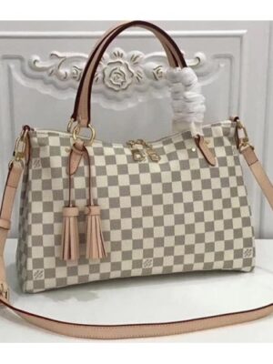 Louis Vuitton Replica Lymington Zipped Tote N40022 Damier Azur Canvas 2018