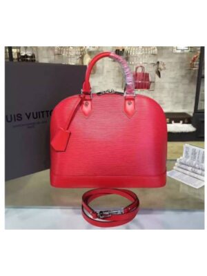 Louis Vuitton Replica M40302 Alma PM Epi Leather Bags Red