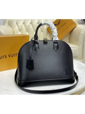 Louis Vuitton Replica M40302 LV Replica Alma PM handbag in Black Epi Leather