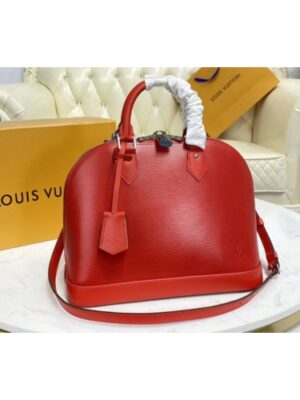 Louis Vuitton Replica M40302 LV Replica Alma PM handbag in Red Epi Leather