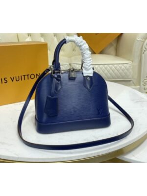 Louis Vuitton Replica M40855 LV Replica Alma BB handbag in Indigo Blue Leather