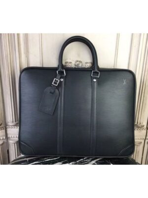 Louis Vuitton Replica M41142 Porte Documents Voyage Epi Leather Bags Black