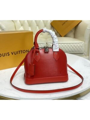 Louis Vuitton Replica M41160 LV Replica Alma BB handbag in Coquelicot Red Epi Leather