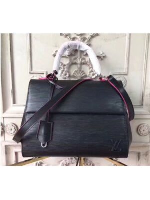 Louis Vuitton Replica M41302 Epi Leather Cluny MM Bags Black/Rosy