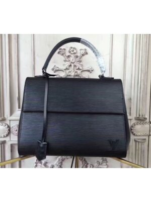 Louis Vuitton Replica M41334 Cluny MM Epi Leather Bags Black