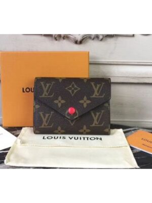 Louis Vuitton Replica M41938 Monogram Canvas Victorine Wallet Fuchsia