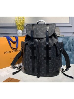 Louis Vuitton Replica M43735 LV Replica Christopher PM Backpack in Monogram Eclipse Canvas