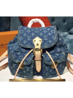 Louis Vuitton Replica M44460 LV Replica Monogram Denim Backpack