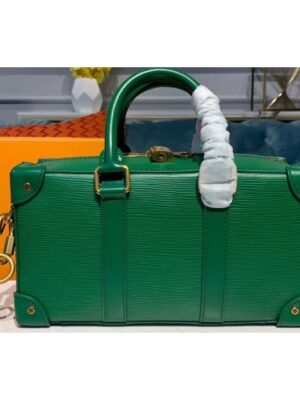 Louis Vuitton Replica M44483 LV Replica Runway Bags 2020 Mens Bags Green Epi Leather