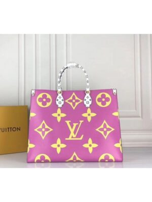 Louis Vuitton Replica M44570 LV Replica Onthego tote bags Monogram coated canvas Vert