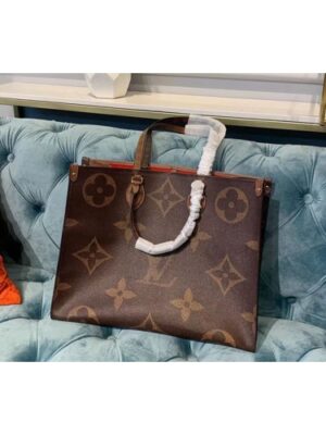 Louis Vuitton Replica M44576 LV Replica Onthego tote bags Monogram and Monogram Reverse Canvas