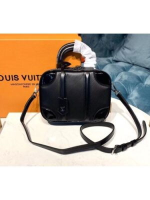 Louis Vuitton Replica M44582 LV Replica Mini Luggage Black Epi Leather