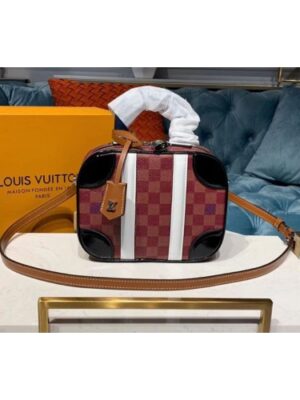 Louis Vuitton Replica M44582 LV Replica Mini Luggage Damier Ebene Canvas