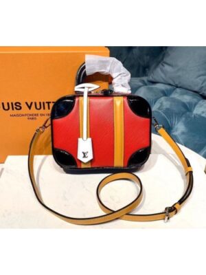 Louis Vuitton Replica M44582 LV Replica Mini Luggage Red Epi Leather