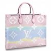 Louis Vuitton Replica M45119 LV Replica Escale Onthego GM tote bag Pastel Pink Monogram Canvas