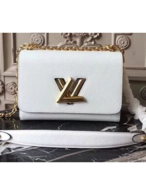 Louis Vuitton Replica M50280 Epi Leather Twist MM Bags White