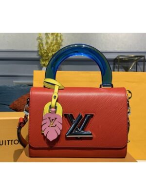 Louis Vuitton Replica M50282 LV Replica TWIST MM Bags Red Epi Leather